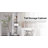 Bathroom Storage Cabinet with 2 Barn Doors and 1 Drawer, Narrow Storage Unit, Adjustable Shelves-1850051847