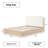Baxtor King Curved Wood Bed With Boucle Upholstery-685511372-691121190
