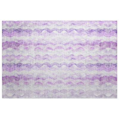 Premium Machine Washable Dream Shag ADS195 Ribbons Rug