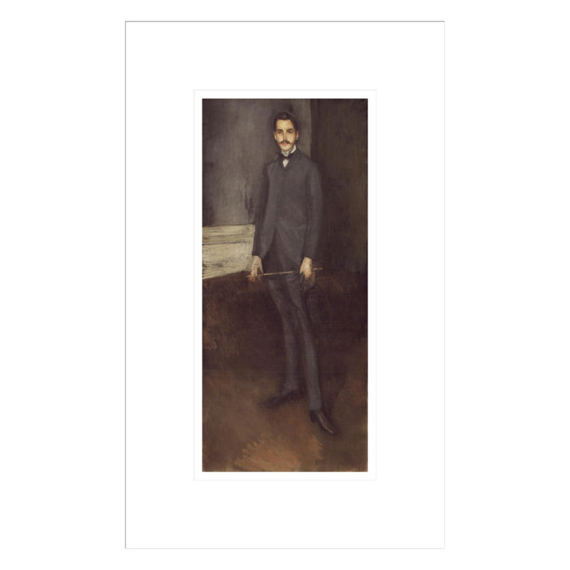 «George W. Vanderbilt» par James McNeill Whistler, impression giclée encadrée, 16.75" H x 10.63" W
