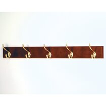 Solid Brass Wall Triple Hook Rack