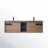 Breckan 72 " W Free Standing Wall Mounted 2 Double Vanity Bathroom Vanity With Solid Surface Top