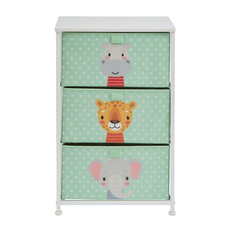 Jungle 3 Drawer Kids Storage Chest
