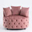 Chaise de salon classique en rose, mousse de velours, chaise d'appoint rose moderne de style américain, rembourrée de mousse-1855419048