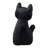 18"H Halloween Hooked Skeleton Cat Shaped Pillow
