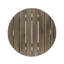 Table d'appoint d'extérieur en bois d'acacia gris 16 po