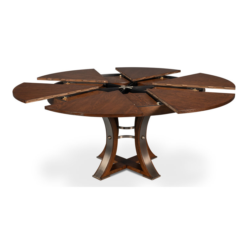 Tower Round Solid Oak Dining Table, Palladio