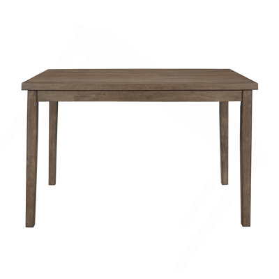 Table de salle à manger noyer brun à finition rectangulaire 1pc