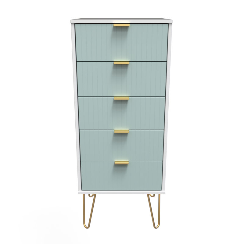 Beranda 45cm W Manufactured Wood Bedside Table, Duck/White