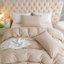Ensemble de housse de couette 100% coton lavé Doneus-113301291-113301290