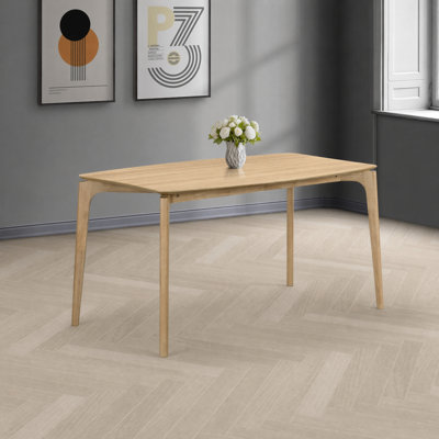 Aspen Curve-Leg Solid Wood Dining Table