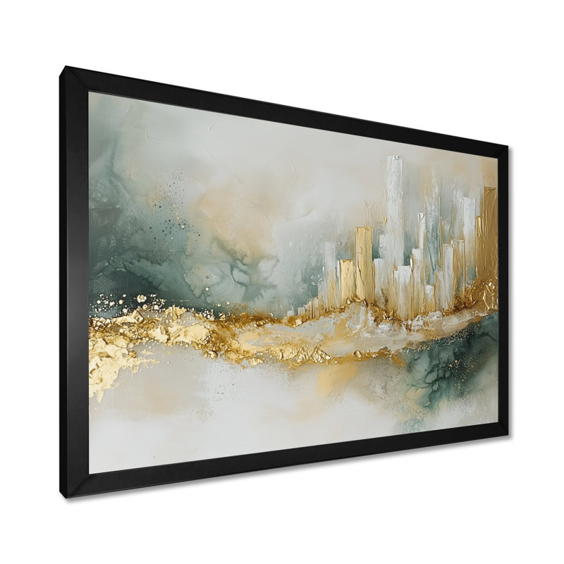 Schmid - Abstract Wall Art, Cadre simple, Noir, H 12 po x l 20 po