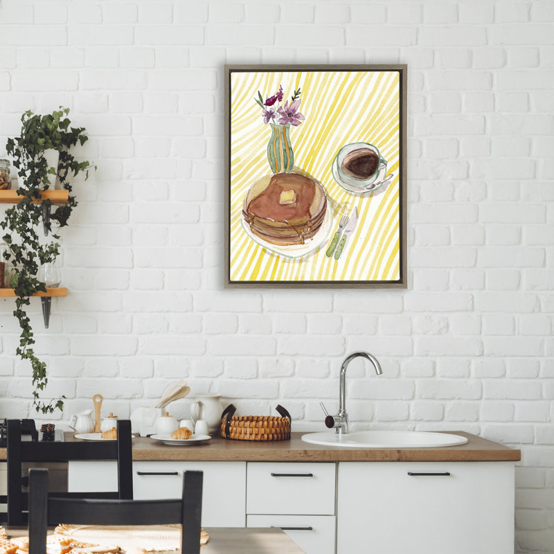 Cadre flottant pour table de petit-déjeuner Pancake, Cadre flottant orme Montalcino, H 21 po x l 17 po