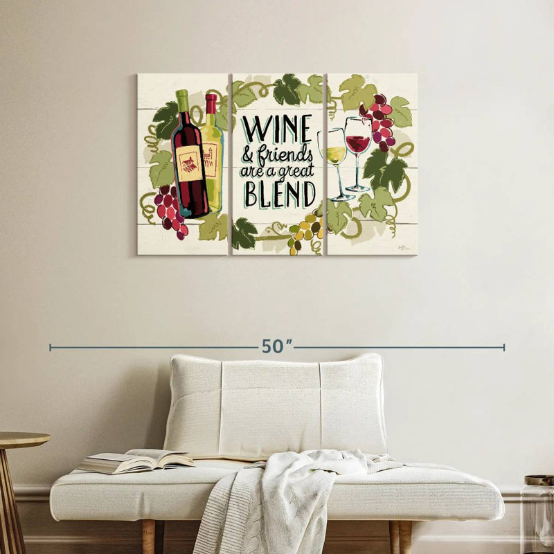 Tergel Wine And Friends I, H 24 po x l 38 po