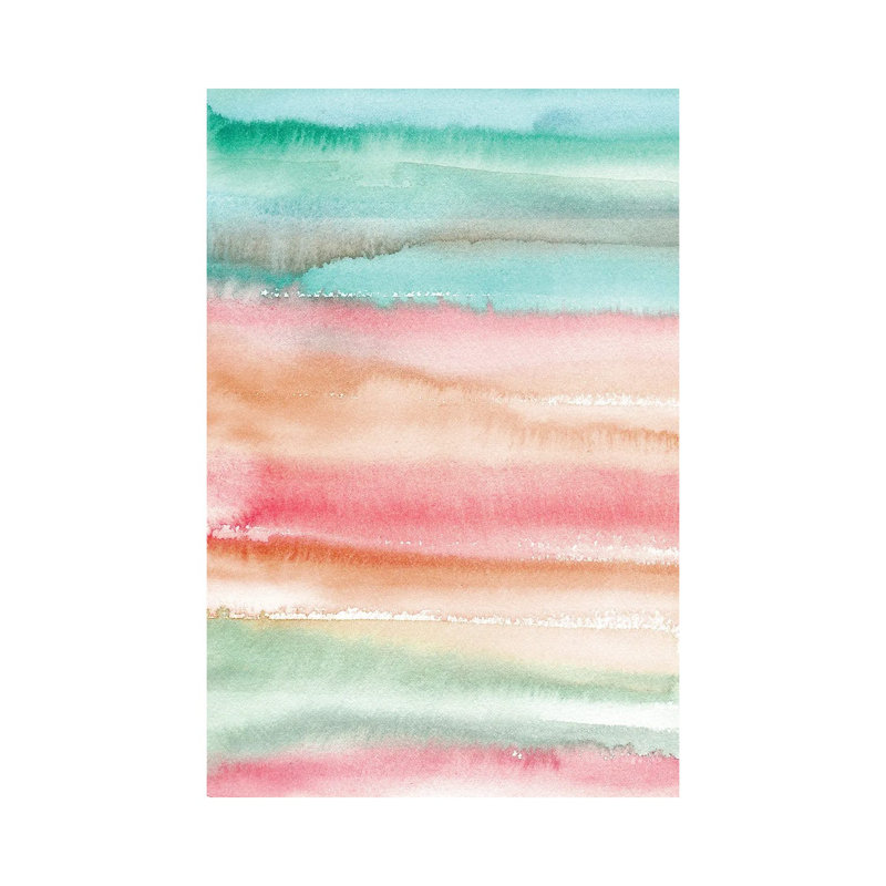 Dégradé aquarelle d'été, H 60 po x l 40 po x P 1,5 po