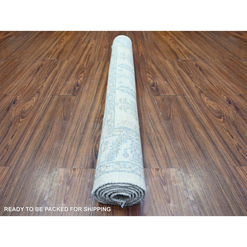 Ventress One-of-a-Kind 4' X 5'9" Wool Area Rug Ivory