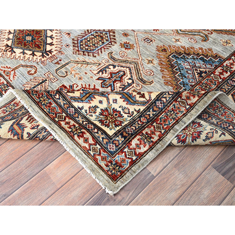 Tapis afghan super Kazak noué à la main 8 pi x 9 pi 10 po ivoire 8 pi x 9 pi 10 po A31AD464C6BA4261821CF83E28438266