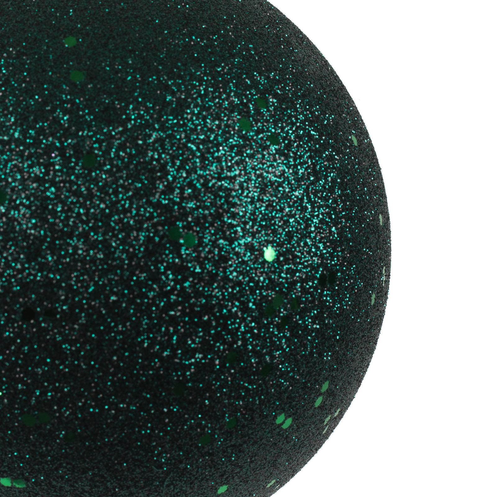 Christmas Ball Ornament, 4.75" H x 4.75" W x 4.75" D, Midnight Green