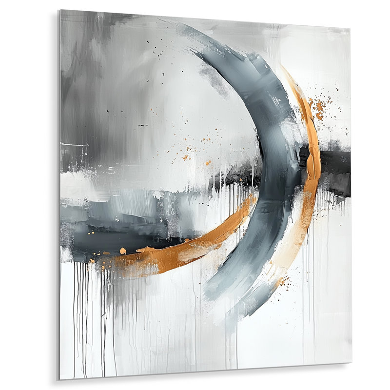 Minimal Journey Horizon III - art mural moderne en métal, impression moderne sur métal, H 44 po x l 34 po x P 0,84 po