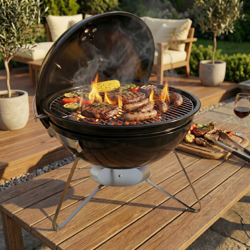 Dakota Fields Aanvi 40.5cm W Portable Charcoal Grill