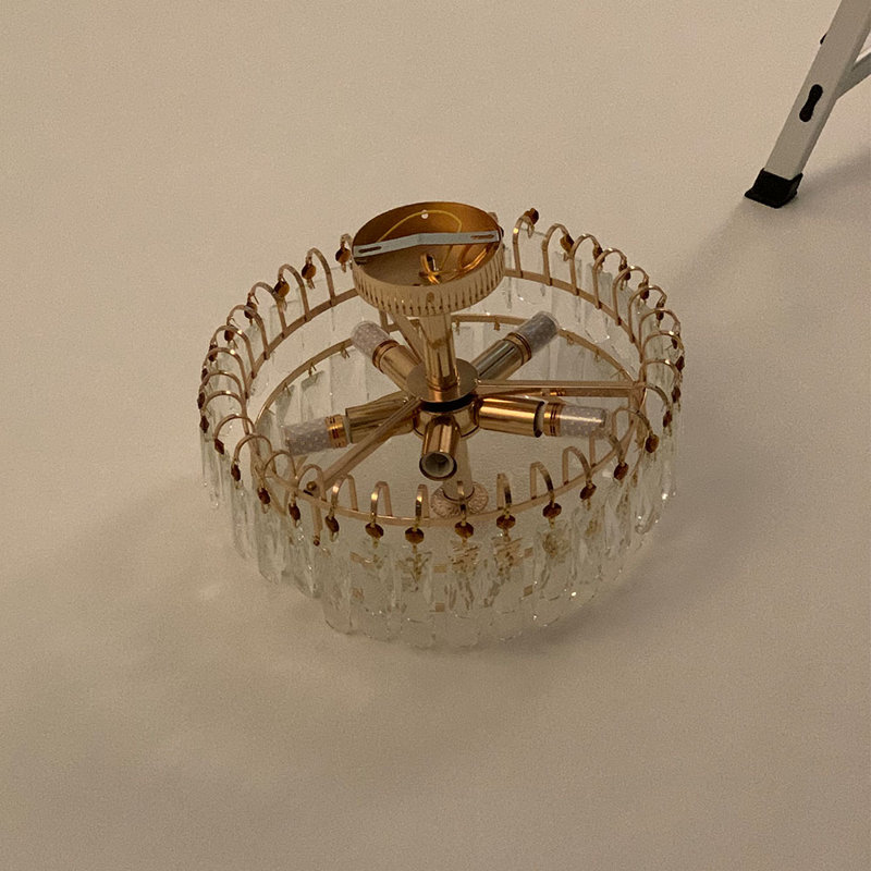 Crystal Semi Flush Mount