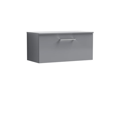 Arno 805mm Wall Hung Single Vanity Unit with Worktop