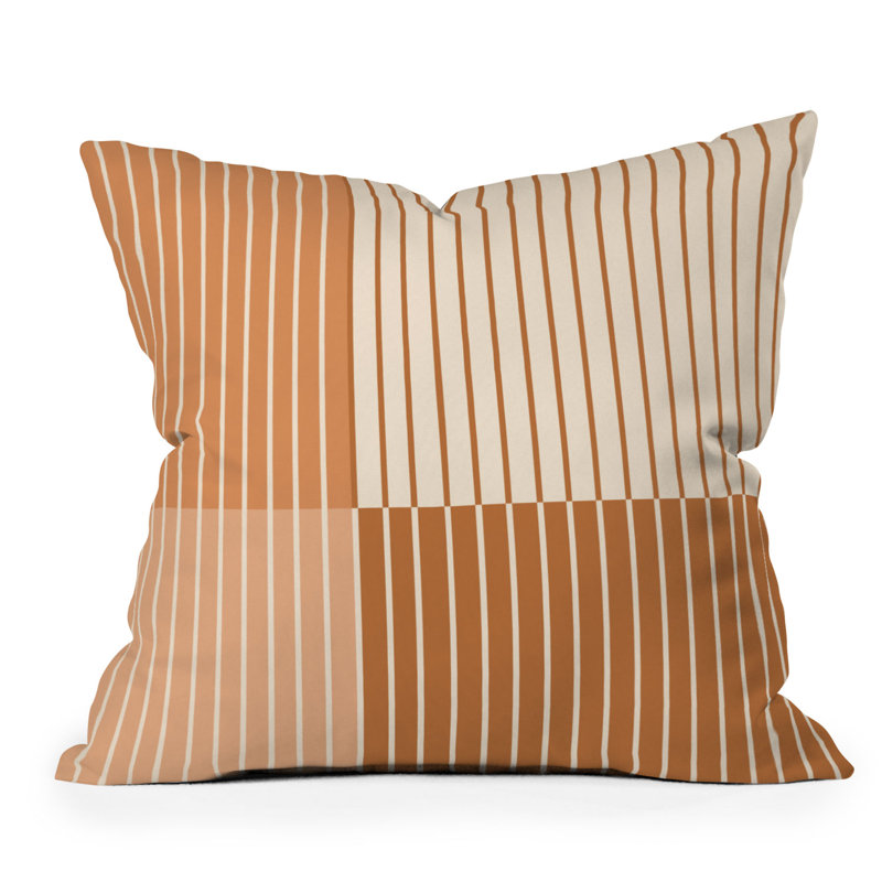  Coussin décoratif réversible rayé intérieur / extérieur, H 20 po x l 20 po