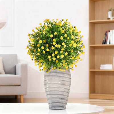 1pc 24 pouces topiaire artificiel buis avec boules de terre, arbustes artificiels d'extérieur résistants aux rayons UV pour le jardin, la cour et le porche