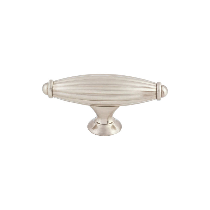 Tuscany 2 5/8" Length Bar Knob, 2 5/8" Length, Brushed Satin Nickel