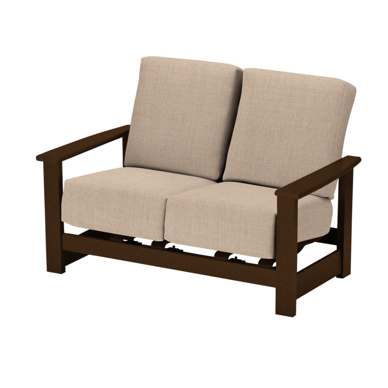 Leeward 56.5'' Wide Loveseat with Cushions, Kona, Wren