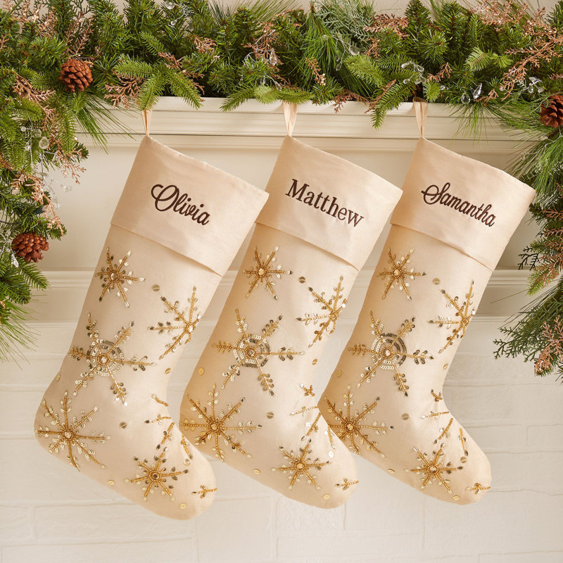 Chaussette de Noël Golden Sparkle, Oui
