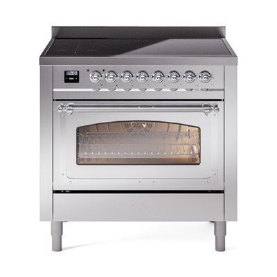ILVE Nostalgie II Noblesse 36 in Induction Range, Induction Elements (Glass Door)