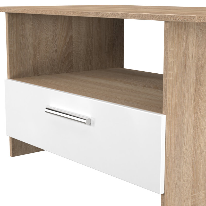 Fully Assembled Heinar Side Table with Storage