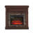 Electric Fireplace With Mantel,Fireplace Mantel Surround With 23" Fireplace Insert, Adjustable Flame, Remote Control, 41.34"W*14"D*40"H-1488192747