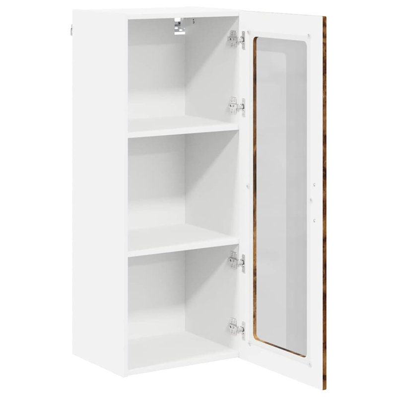 Vidaxl Kitchen Cabinet White 40 X 31 X 100 Cm Engineered Wood, Smoked Oak