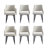 6-Piece Hickson Leatherette Dining Chair with Metal Legs-1272794677
