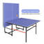 Ensemble de table de tennis de table pliable de 8 pieds de taille moyenne, table de ping-pong portable avec filet, raquettes et balles - Ping-pong intérieur et extérieur