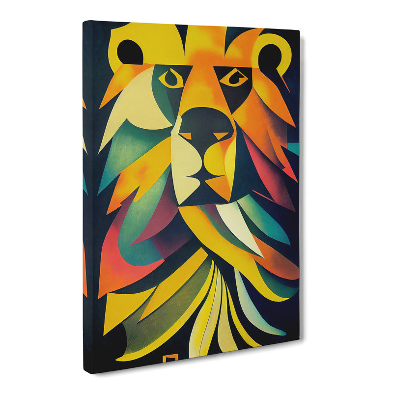 Lion Abstract Vol.4 - Wrapped Canvas, 50cm H x 35cm W x 3cm D