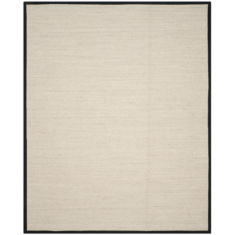 Torbin Sisal Marble/Black Area Rug, Rectangle 274 x 366cm