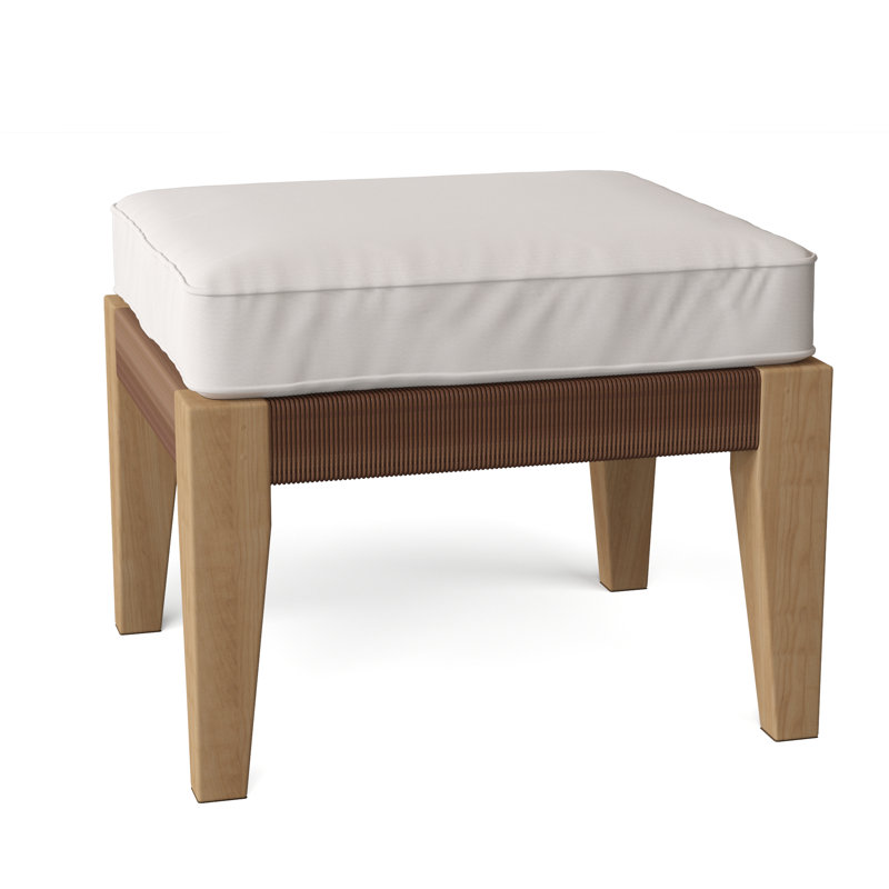 Hadley Outdoor Ottoman, Hadley Hemp, Cloud