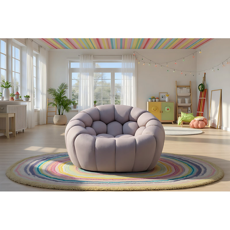 Chaise rouge Tishana, Microfibre / microsuède gris