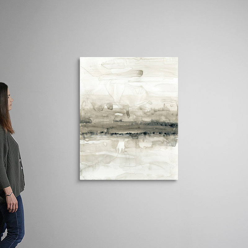 «Gray on the Horizon II» par Jennifer Goldberger - reproduction d'art sur toile, Toile tendue, H 45 po x l 36 po x P 1,25 po