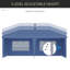 Tente escamotable avec 4 parois latérales 10 pi x 20 pi Outsunny-112831106-112831108