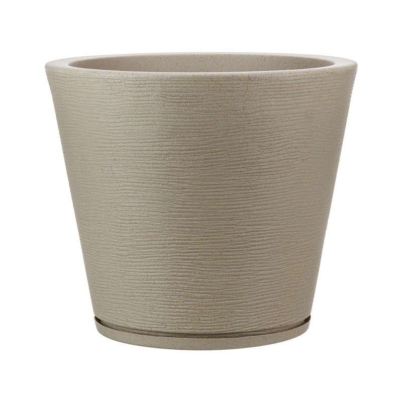 Genebra Pot Planter, Beige, 13.78" H x 15.75" W x 15.75" D