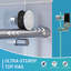 Porte de douche coulissante simple sans cadre