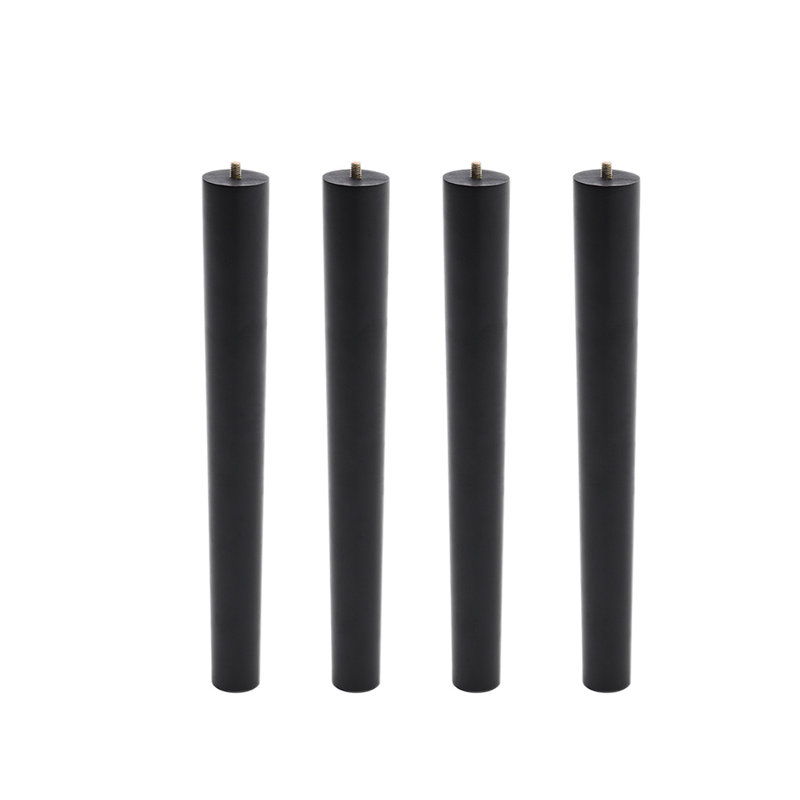 Venable Solid Wood Table Leg, Black, 45cm H x 4.5cm W x 4.5cm D