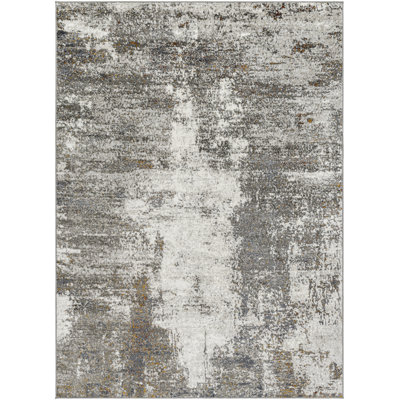 Matteo Abstract Gray Area Rug
