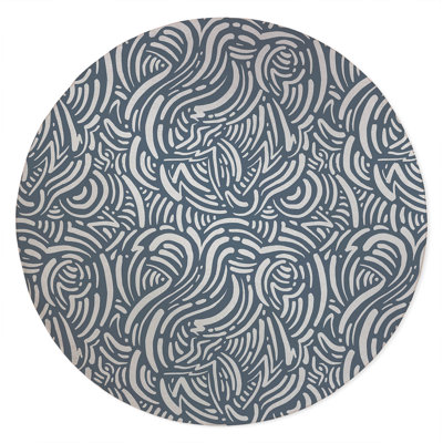 Cozy Swirl Non-Slip Outdoor Rug