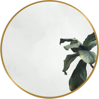 Metal Round Bathroom Mirror