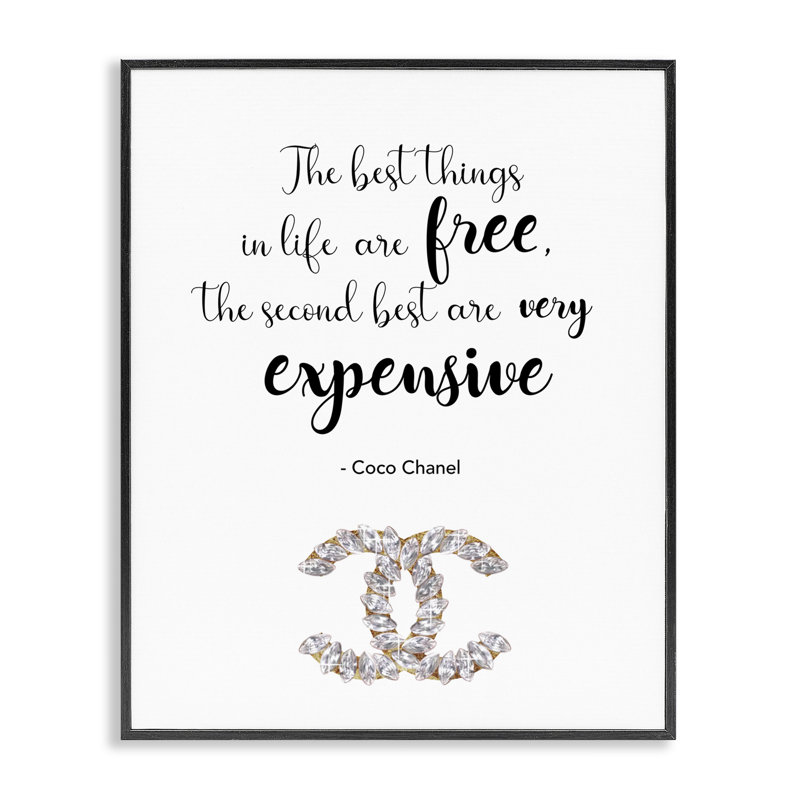 «Second Best Things In Life», citation de la marque de mode Glam Text, surdimensionnée, encadrée par estampe numérique, art texturé par Ziwei Li
